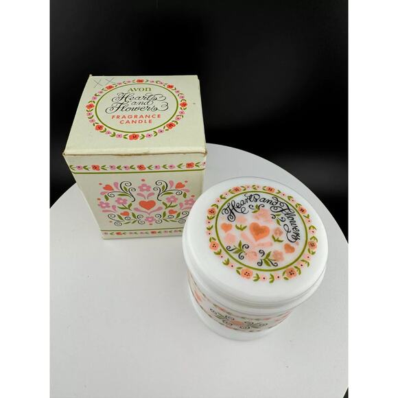 Vintage Avon Collectibles - Hearts and Flowers Candle - Picture 2 of 5